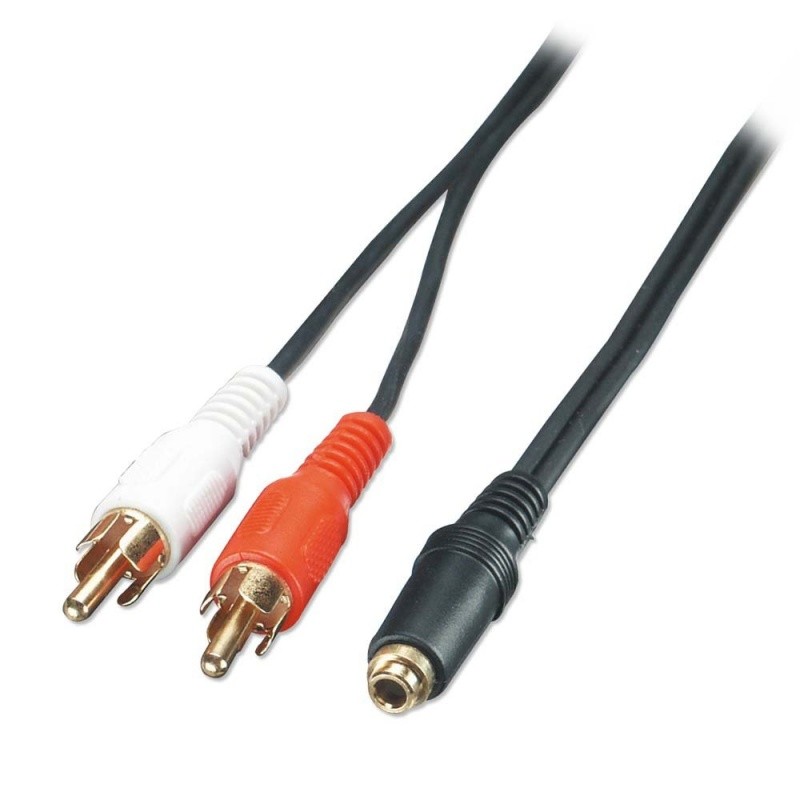 3.5mm Female to 2 x RCA Male Audio Cable, 25cm - Part No ... 3 5 mm headphones diagram female 