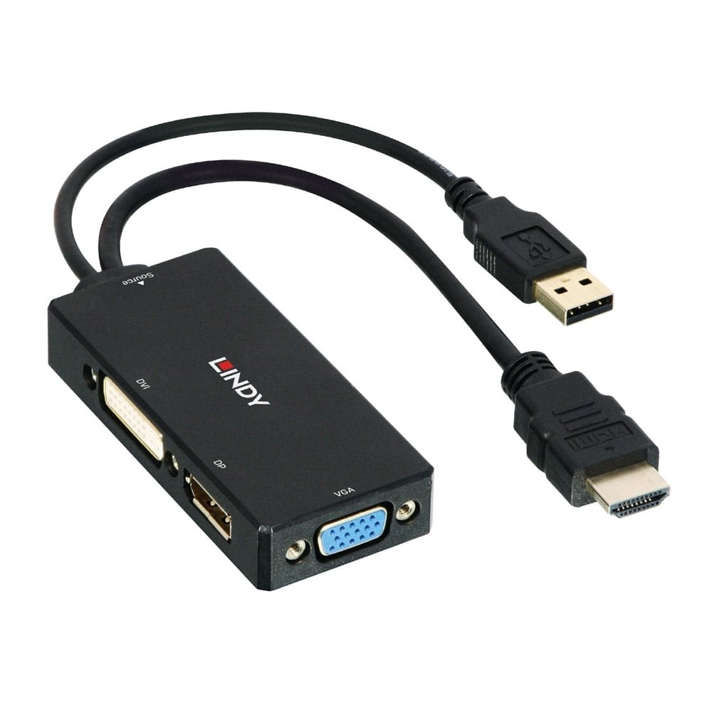 Rige medaljevinder Taxpayer HDMI to DisplayPort, DVI-D & VGA Converter - Lindy Australia