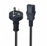 0.5m Power Cable 10A 3-pin Plug to IEC C13 Socket