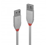 0.5m USB 2.0 Type A Extn Cable, Anthra Line Grey