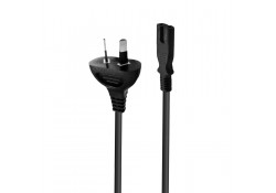 1m Power Cable 10A 2-pin Plug to IEC C7 Socket