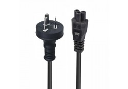 1m Power Cable 10A 3-pin Plug to IEC C5 Socket