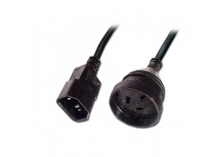 150mm Power Cable 10A IEC C14 Plug to 3-pin Socket