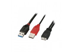 0.5m USB 3.0 Dual Power Cable