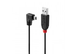 0.5m USB 2.0 Cable, Type A to 90-degree Mini-B