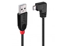 0.5m USB 2.0 Cable, Type A to 90-degree Micro-B