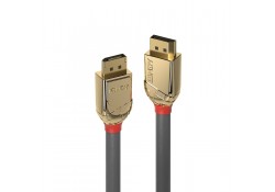 2m DisplayPort 1.4 Cable, Gold Line