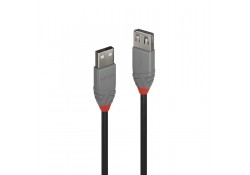 0.2m USB 2.0 Type A Extension Cable, Anthra Line