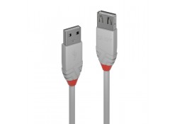 1m USB 2.0 Type A Extn Cable, Anthra Line Grey