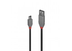 0.2m USB 2.0 Type A to Mini-B Cable, Anthra Line