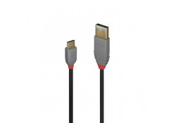 0.5m USB 2.0 Type C to A Cable, Anthra Line