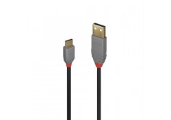 0.5m USB 2.0 Type A to C Cable, Anthra Line