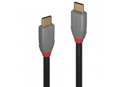 0.5m USB 3.1 Type C Cable, 5A PD, Anthra Line
