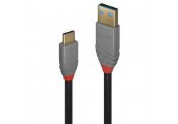 0.5m USB 3.1 Type A to C Cable, 5A, Anthra Line