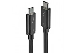 0.5m Thunderbolt 3 Cable, 40Gbps, Black