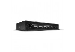 7 Port Industrial USB 2.0 Hub with Power Adapter