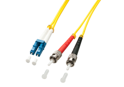 1m Fibre Optic Cable, LC-ST, 9/125μm OS2