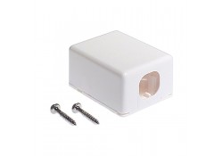 Surface Mount Box, White, 1 x Outlet
